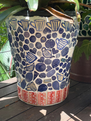 Mosaic Planter- Teacups