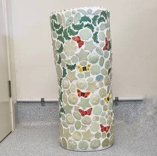 Mosaic Umbrella Stand -  Green