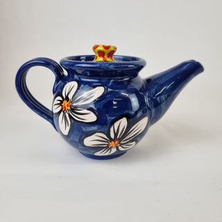 Teapot -White Flowers