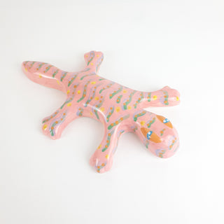 Pink Gecko - Large Wall Hanging