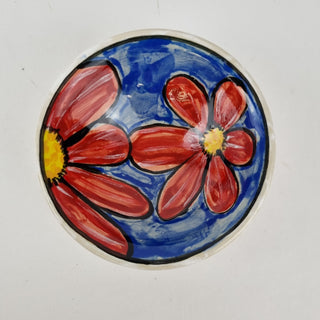 Dipping Dish - Red Flowers