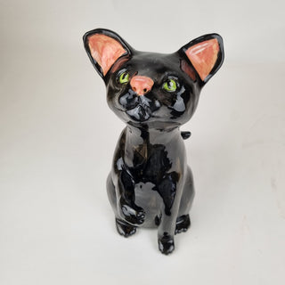 Animal Sculpture - Black Cat Sooty