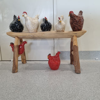 Sculpture - Chickens chatting