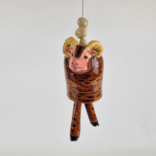 Wind Chime Animal - Brown Ram