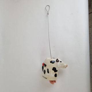 Wind Chime Animal - White Spotty Cow