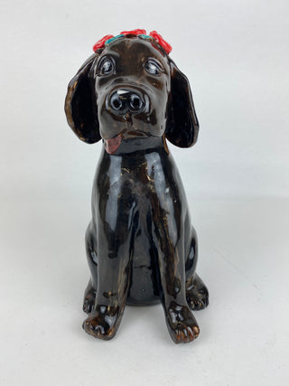 Animal Sculpture - Black Dog