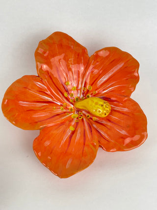 Wall Flower - Orange Hibiscus