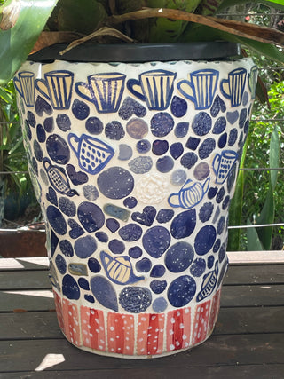 Mosaic Planter- Teacups