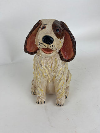 Animal Sculpture - White Dog Buster