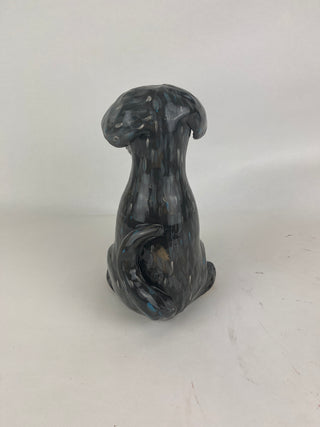 Animal Sculpture - Grey Dog Smoky