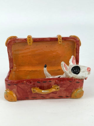 Animal Sculpture - Spot in Suitcase