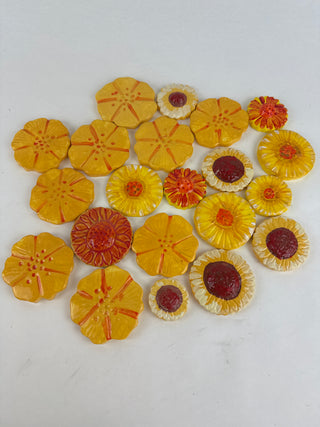 Tile Pack - Yellow Mixed Flowers