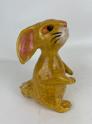 Yellow Bunny - Animal Sculpture