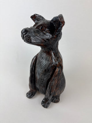 Animal Sculpture - Black/Grey Dog