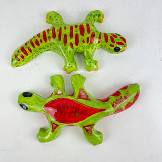 Wall gecko small - assorted green