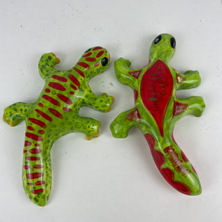 Wall gecko small - assorted green