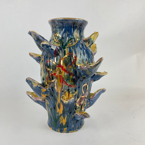Vase -organic flower luster 1