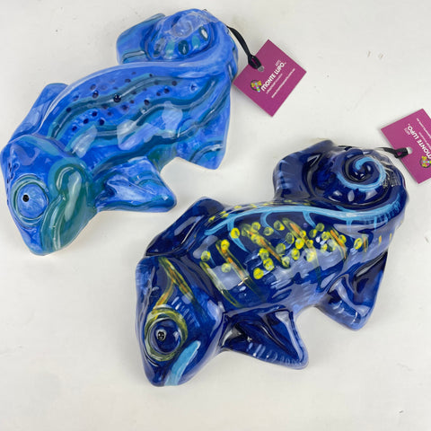 Wall Chameleon - assorted blue 2