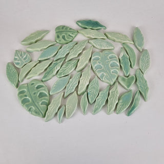 Tile Pack - Lite Green Monstera Leaf