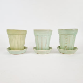 Mint Green Planter - Planter & Dish